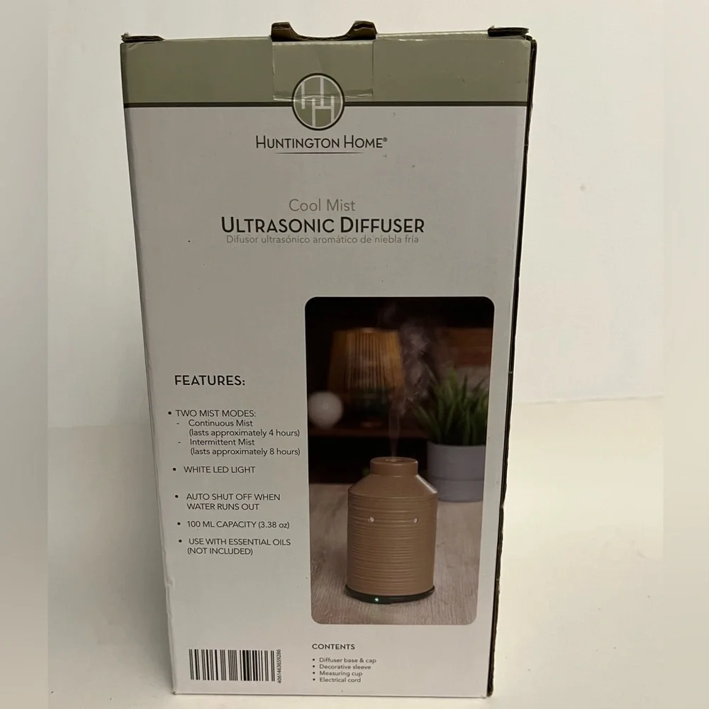HUNTINGTON HOME Cool Mist Ultrasonic Diffuser